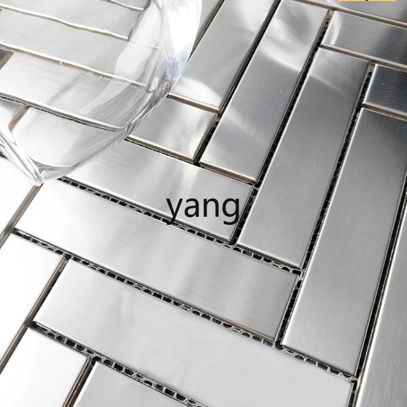 

LH stainless steel metal tile bar cafe background wall checkout page wall tile