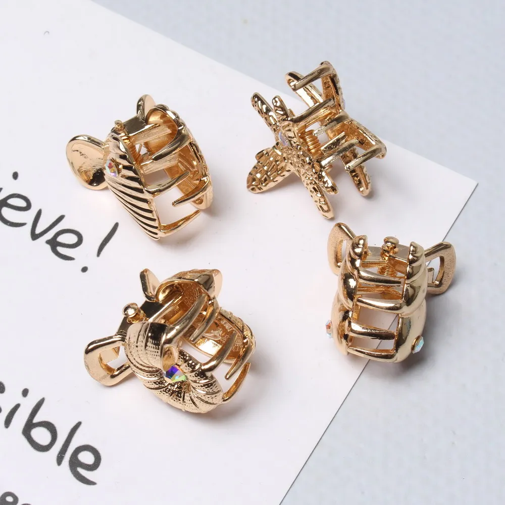 4 Stück Kleine Metall-Muschel-Haarspangen für Frauen und Mädchen, Niedliche Goldene Seestern-Haarklammern, Einzigartige Sommer-Strand-Haaraccessoires – Detail 8