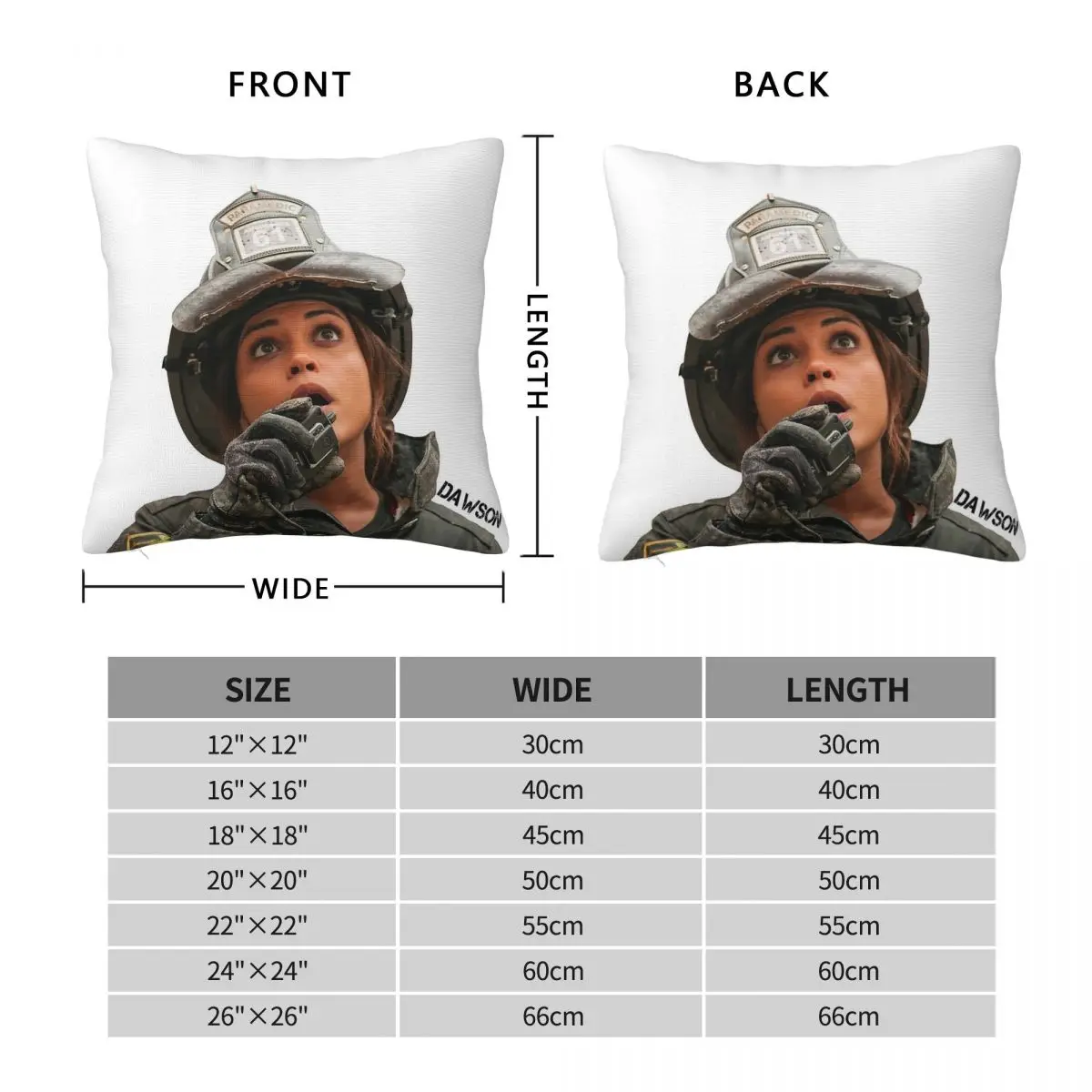 Chicago Fire Gabriela Dawson Monica Raymund Pillowcase Polyester Linen Velvet Pattern Decor Throw Pillow Case Car Cushion Cover