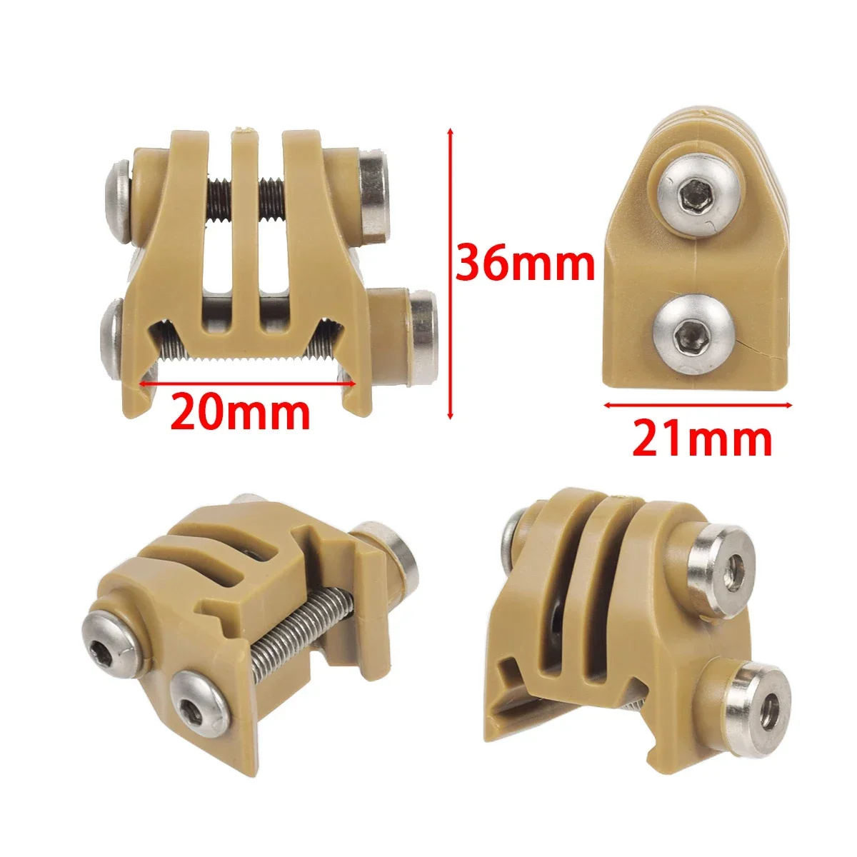 Tactical Camera Holder Fit 20mm Picatinny Rail Mount For Gopro Max 13 Detach Rail Mount For Mk Rail Gun Hunting Accessories