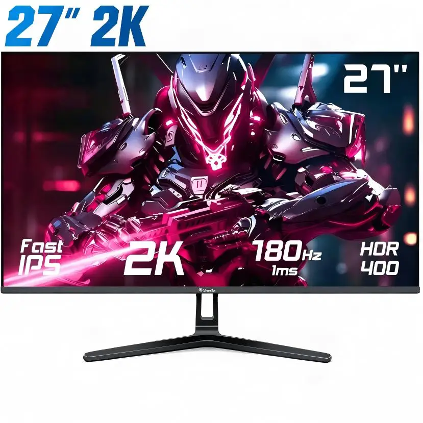 Tiansu 27 Inch QHD 2560*1440P 180Hz IPS LED PC Gaming Monitor, 100%sRGB 1MS HDR400 HDMI/Gaming Computer Screen