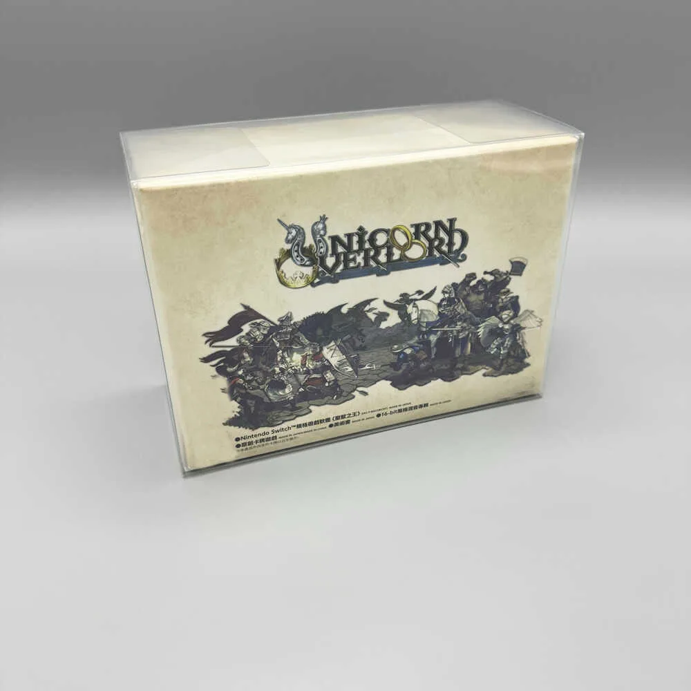 1 caixa protetora para ps5 ps4 switch ns unicórnio overlord edição limitada apenas hk display transparente caixa de coleta