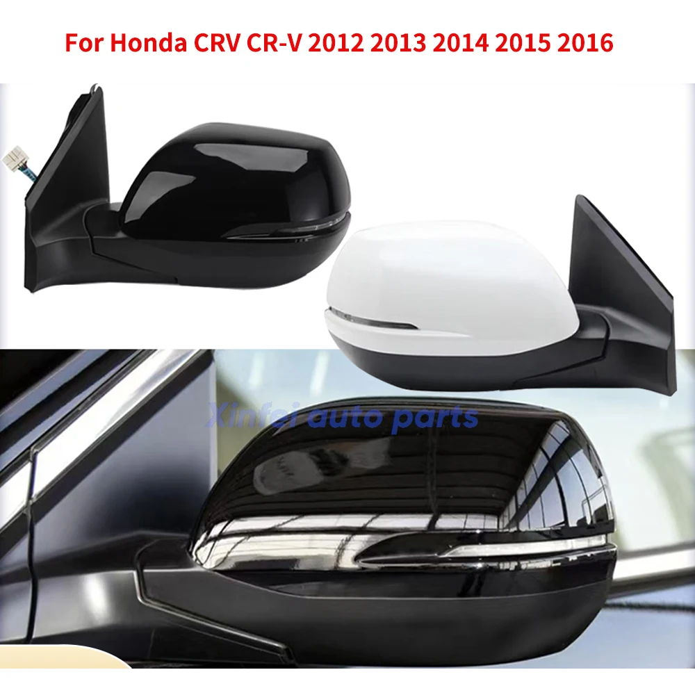 

For Honda CRV CR-V 2012 2013 2014 2015 2016 RM1 RM2 RM4 Car Rearview Assy Auto Outer Side Mirror Assembly 5/7PIN