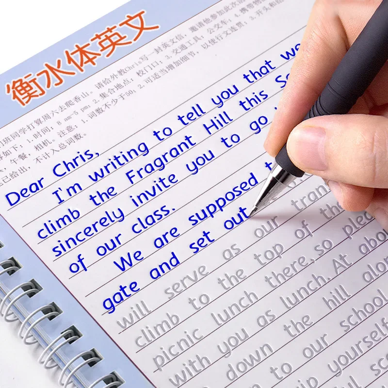 3Books/set Hengshui Writing English Calligraphy copybook for Adult Children Exercises Calligraphy Practice Book libros