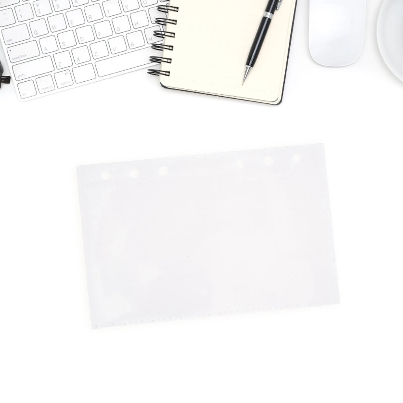 

20Pcs Transparent Pocket Binder Clear Card Holder Sheets A6 Size Refill Inserts for Stickers Trading Cards Photo Organization