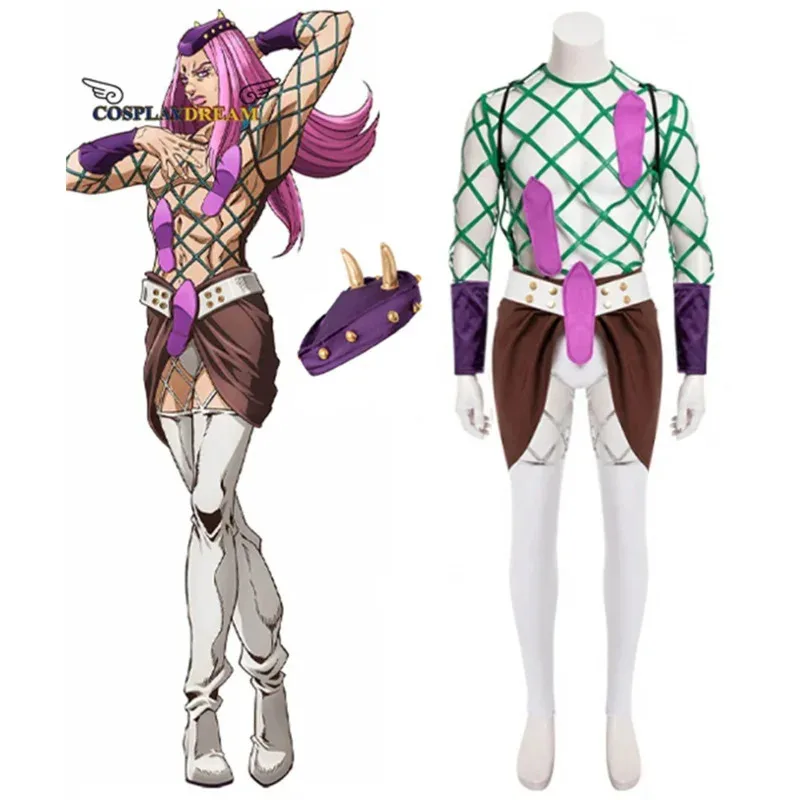 

JoJo's Bizarre Adventure Stone Ocean Cosplay Costume Anime Narciso Anasui Halloween Carnival Party Sexy Costume