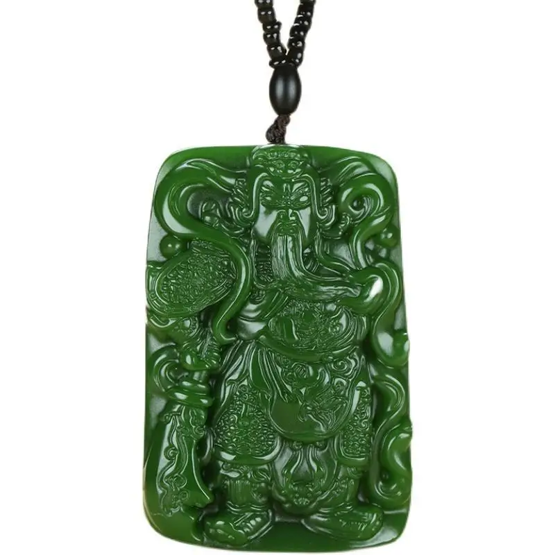 Collier pendentif God of Fortune pour homme, pendentif Guan Gong, vêtements d'épinards