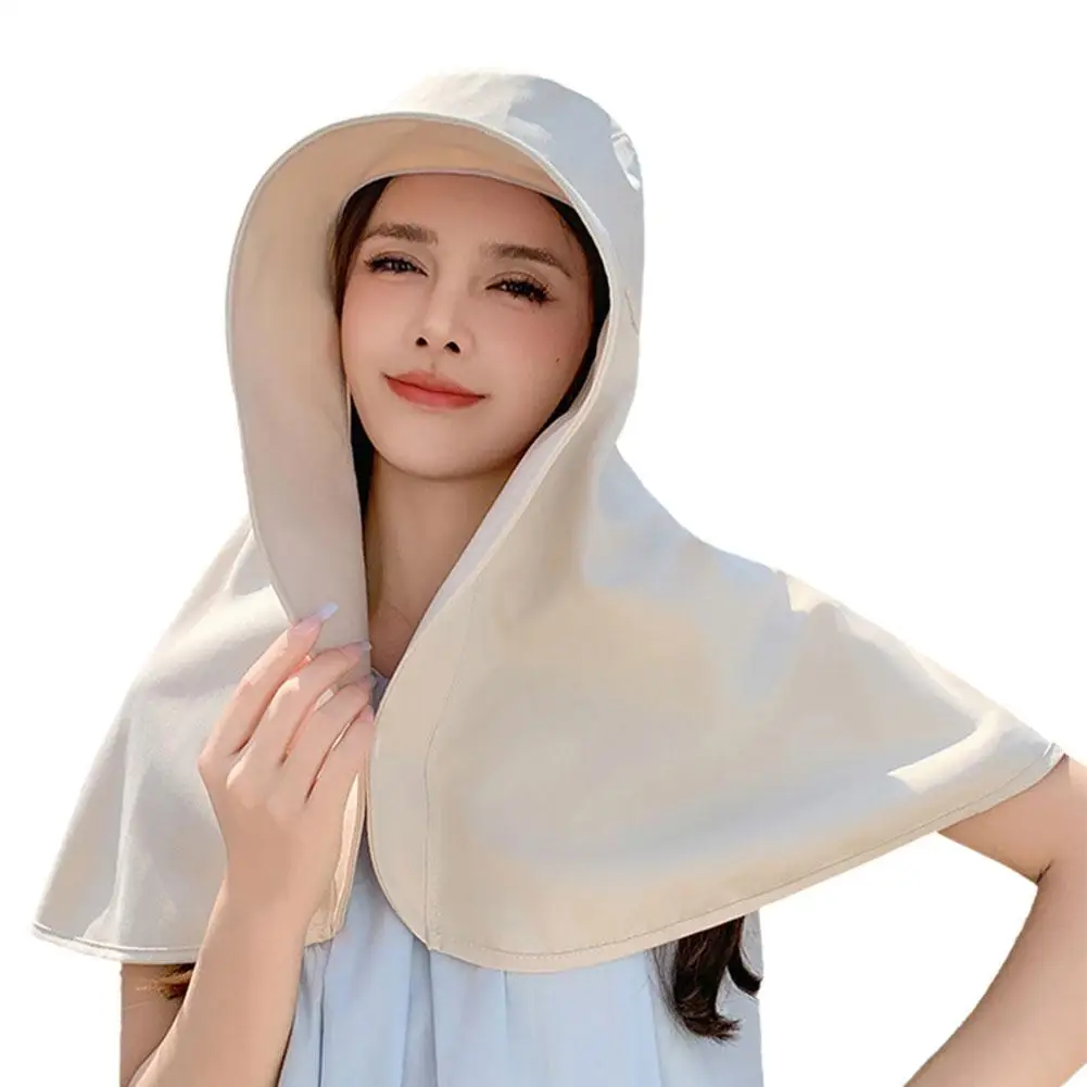 Women Shawl Sunscreen Women Big Brim Roof Sun Hat UPF Cover Protection Beach Full Bucket UV With 1000+ Neck Protection Neck M6C0