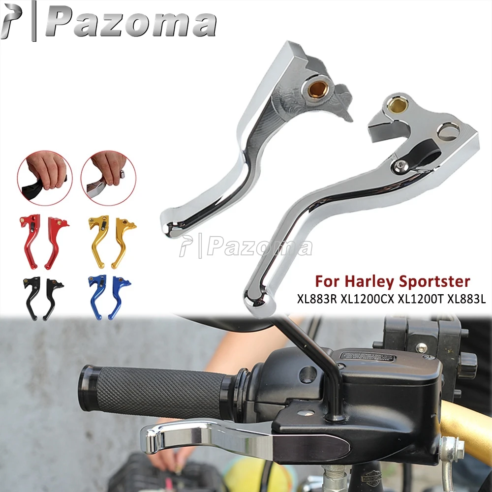 

Motorbike Hand Lever Brake Clutch Levers 5" 5.3" 2/3Finger For Harley Sportster Roadster XL883R XL1200CX SuperLow XL1200T XL883L