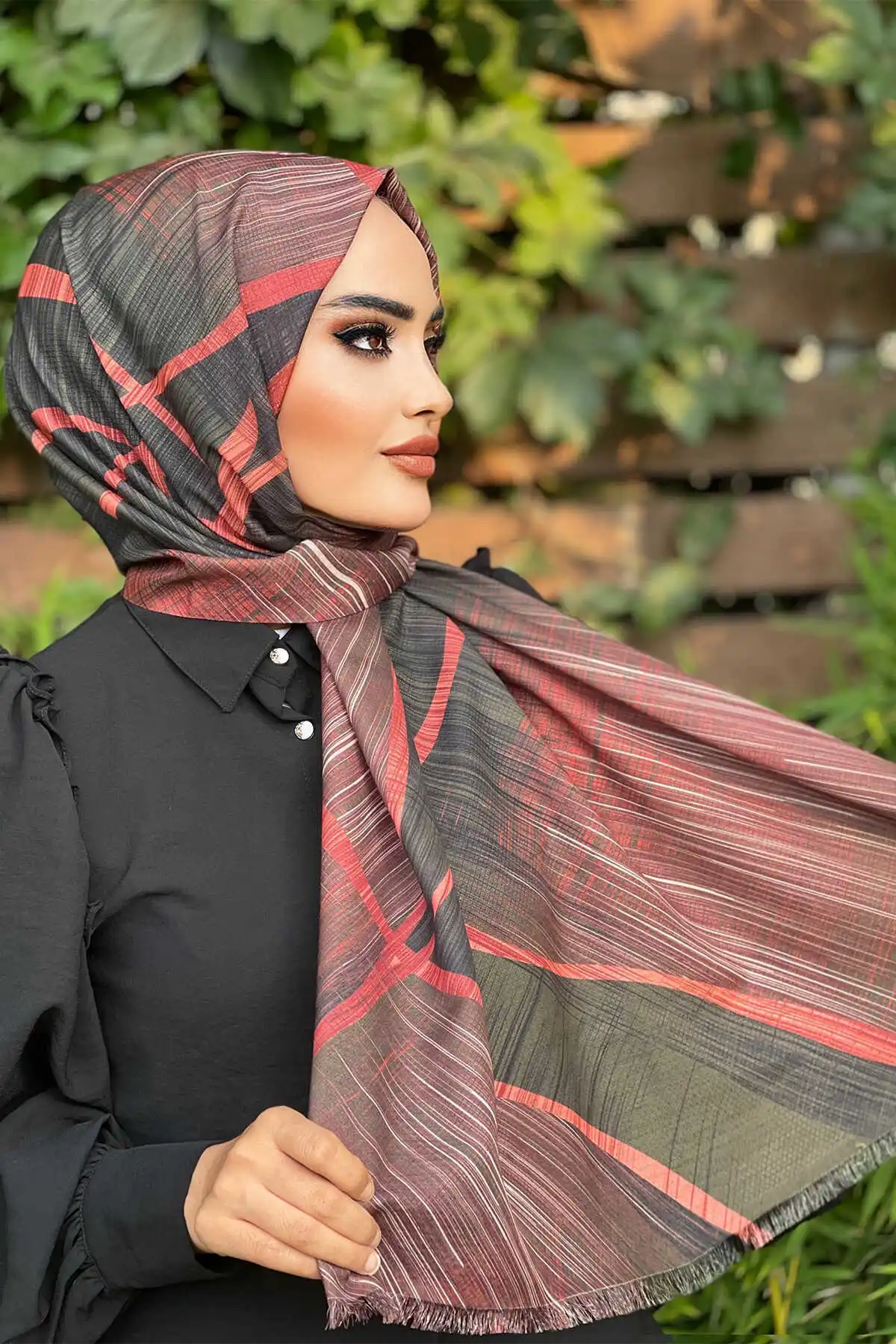 Cotton Pattern Shawl E- -Winter Autumn 2021 Muslim Women Hijab headscarf Islamic Turkey