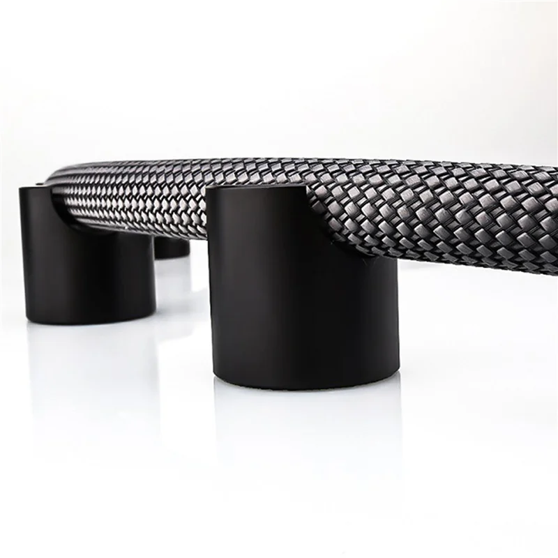 8Pcs HIFI Cable Stand Booster Holder Support Frame Anti-Shock Foot Multi-Function Speaker Cable Trailing Pad Black