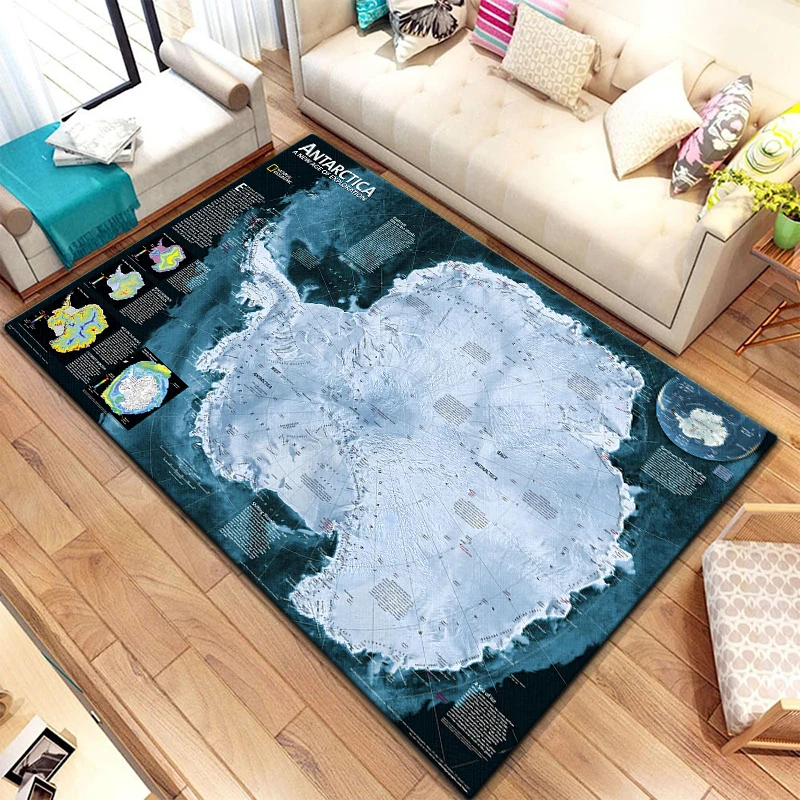 Ancient World Map Carpet for children,Living room bedroom floor mat, children's bedroom mat home area bedroom decoration