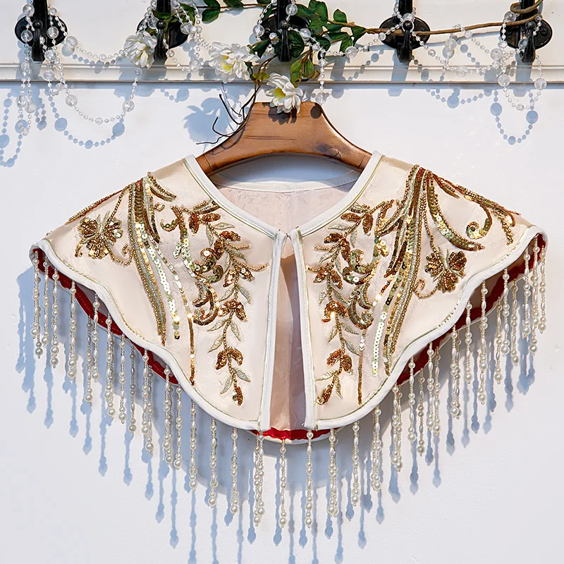 

Ручная работа, вышитое кружевное болеро с круглым вырезом и пуговицами, из смесовой ткани, модное, универсальное, весна-осень...