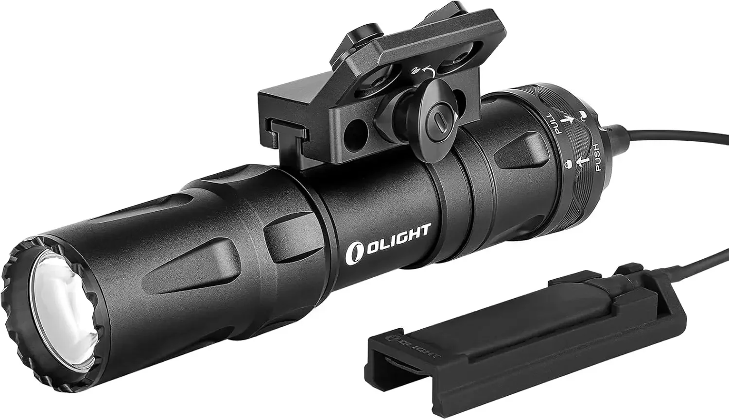 Odin Mini 1250 Lumens Ultra Compact Rechargeable Mlok Mount Weaponlight, Removable Slide Rail Mount and Remote Switch, 24