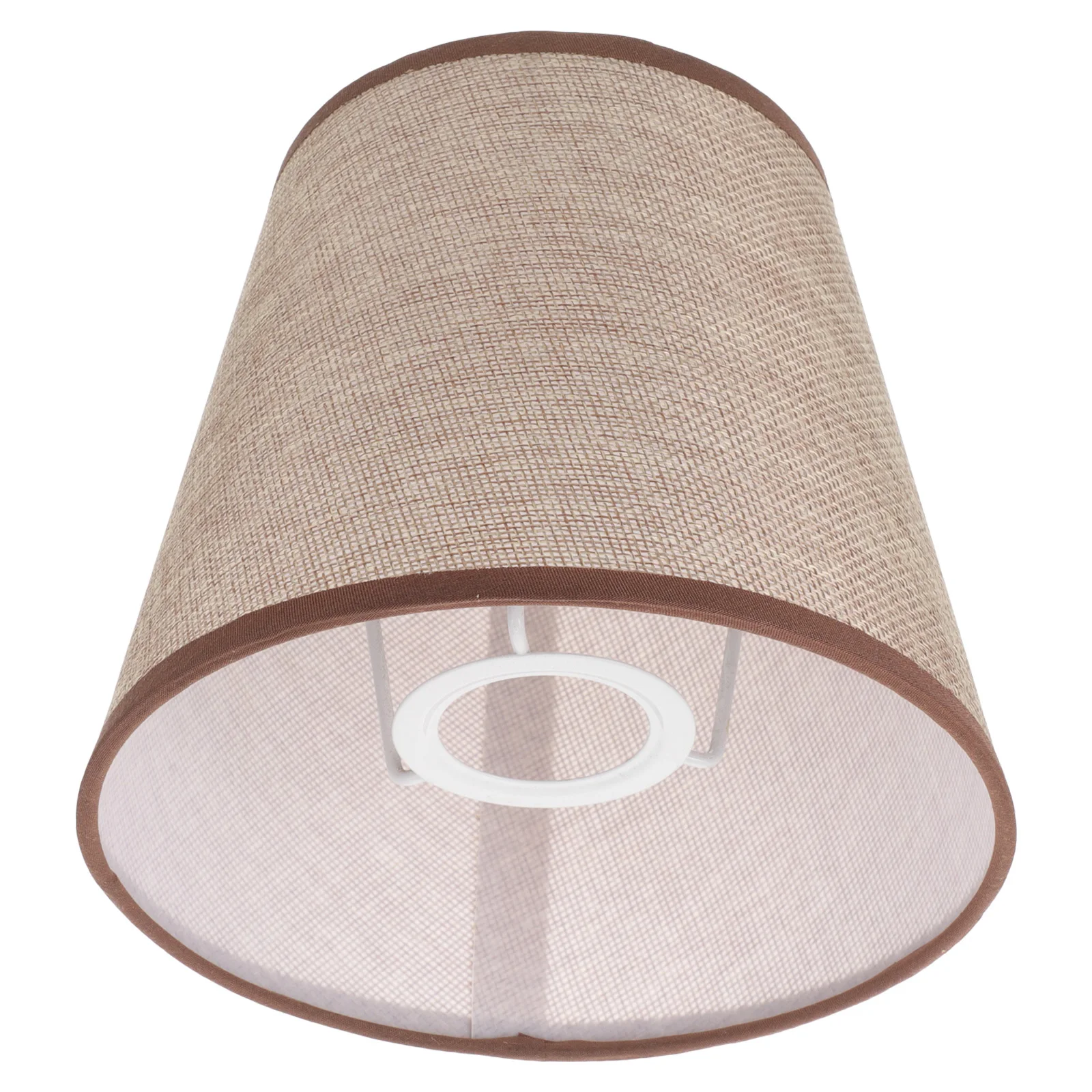 

Cloth Lampshade E27 Table Lamp Shade Replacement Drum Style Farmhouse Rustic Light Cover For Bedroom Living Room