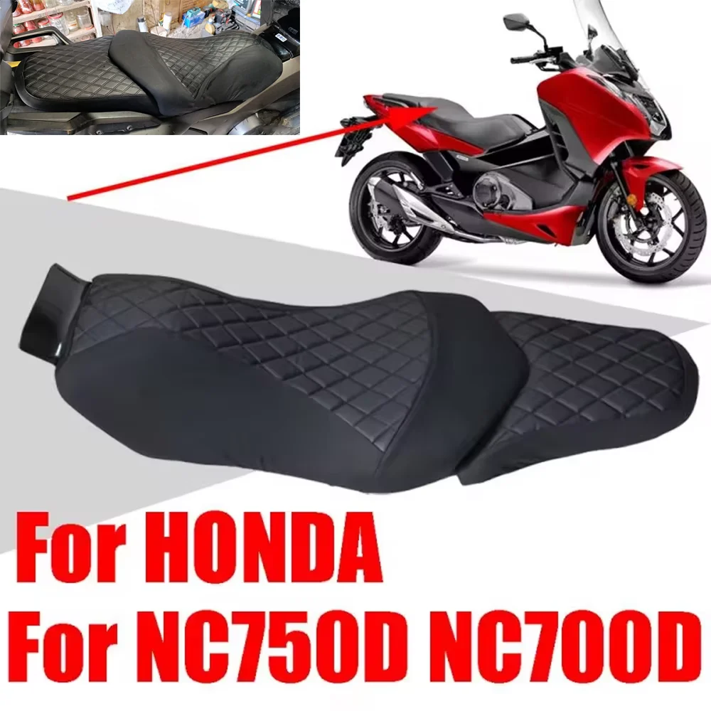 For HONDA NC750D NC700D Integra NC700 NC750 NC 750 700D 750D 700D Accessories Leather Seat Cushion Cover Protection Seat Cover