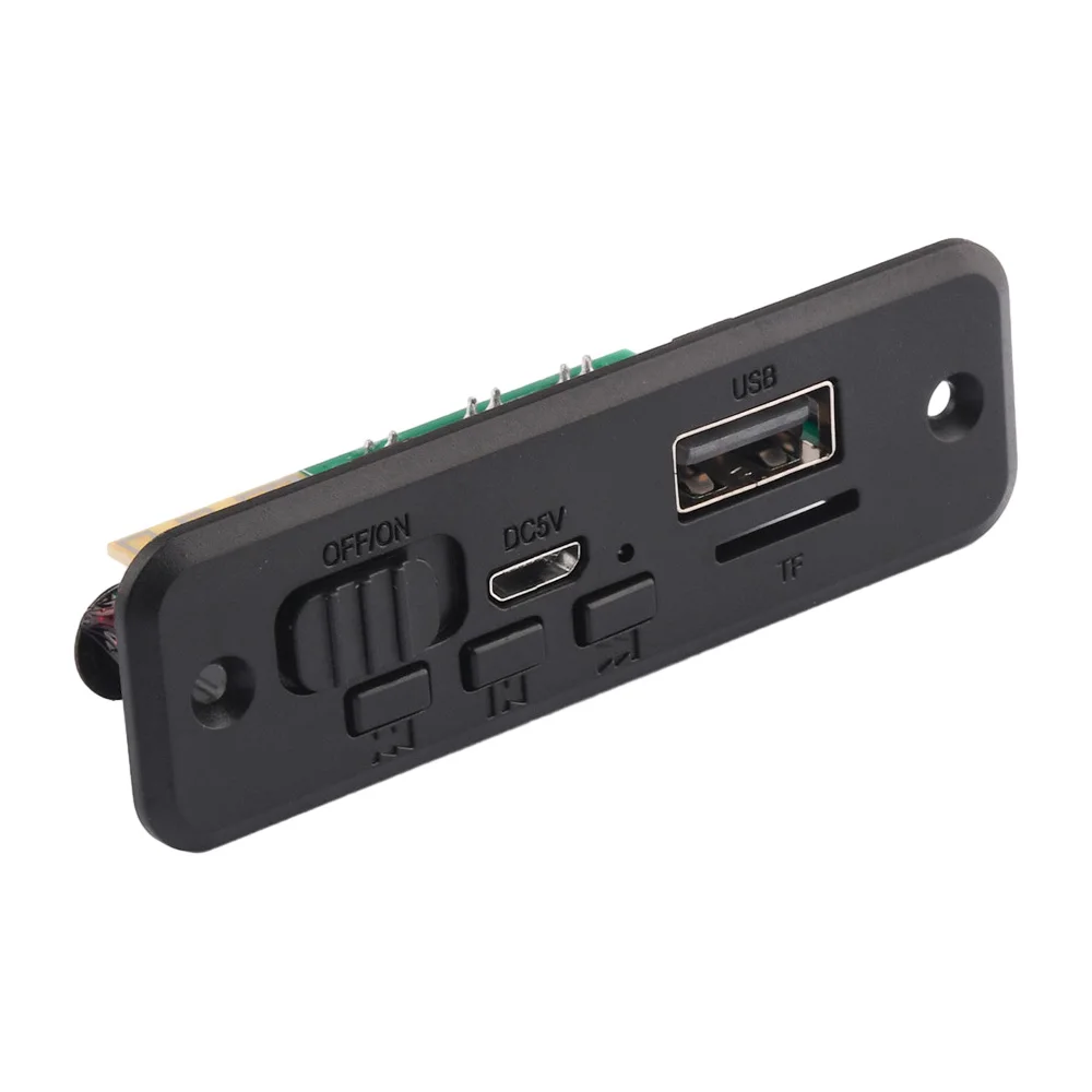 5V Bluetooth-compatible 5.0 MP3 Player Decoder Board Car FM Radio Module 2*3W 6W Amplifier Support FM TF USB Handsfree Call