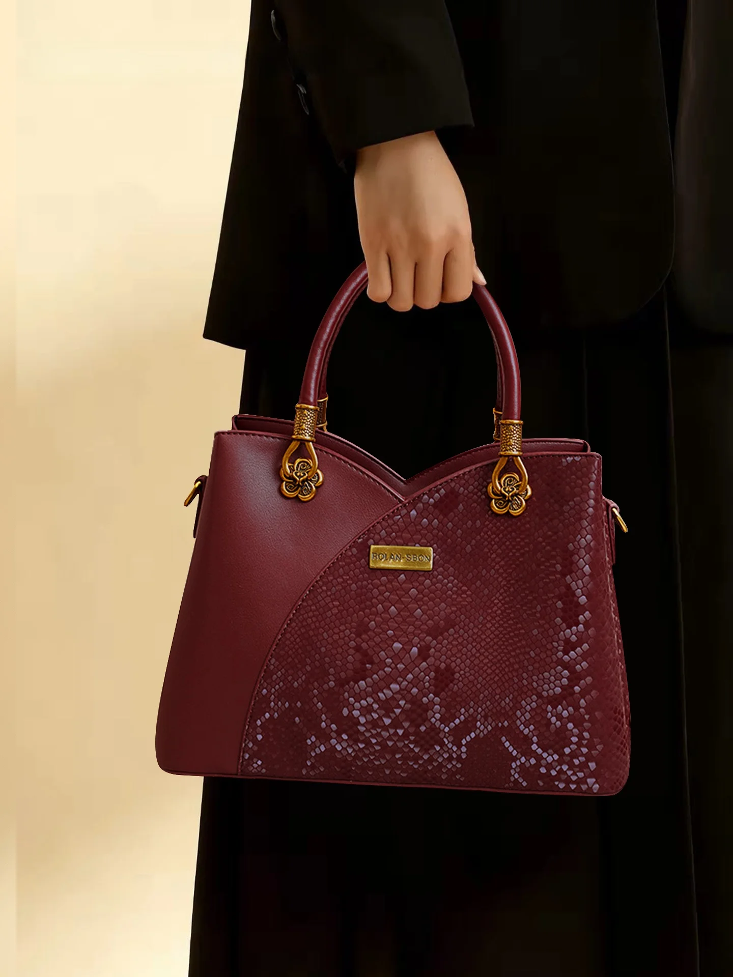elegante-bolso-de-mano-con-patron-de-piel-de-serpiente-gran-capacidad-para-madres-bodas-color-rojo-versatil-tipo-tote
