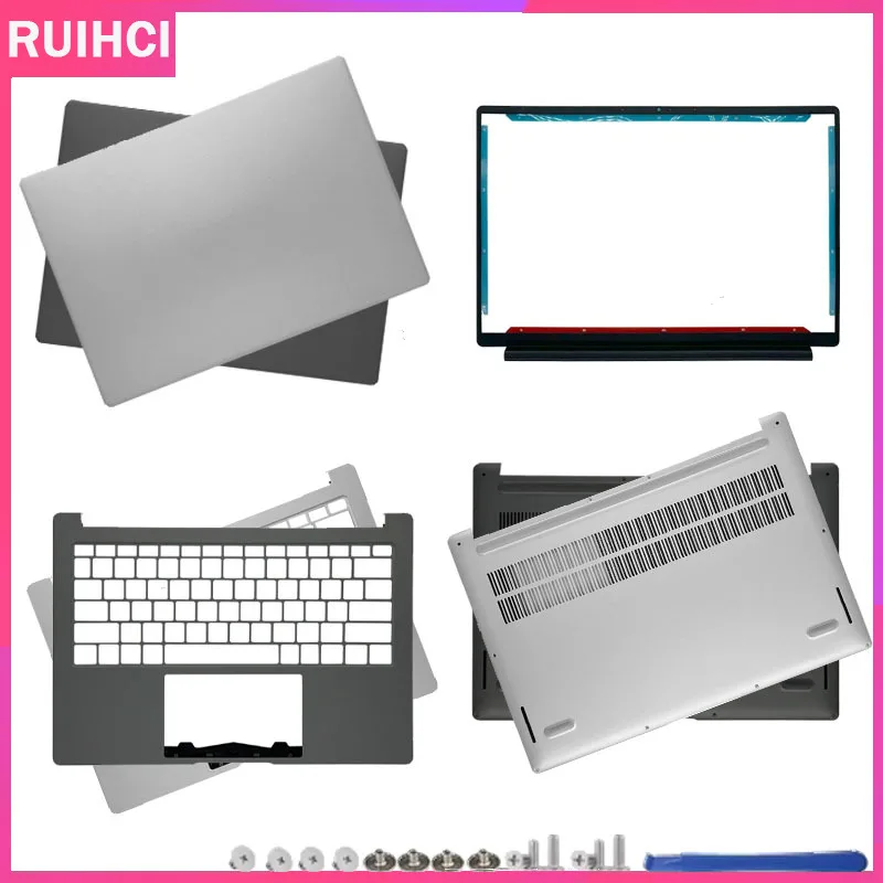 

For MagicBook X14 FRI-F56 G561 FRI-H76 New Laptop Case LCD Back Cover Front Bezel Palmrest Lower Bottom Case Silver