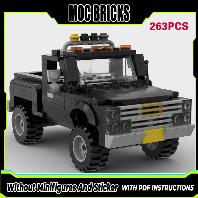 

City Car Model MOC Building Bricks Off-Road Pickup Truck Modular Technology Gifts Holiday Assemble Children Toys Suit