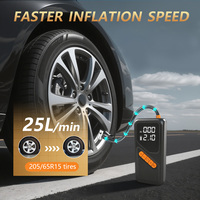 New Wireless Dual Display Cordless Air Pump with Type C Charging for Motorcycle Car Bicycle Tire Inflator Portable Electric Pump