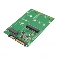 2 في 1 كومبو Mini PCI- E 2 Lane M.2 NGFF & mSATA SSD إلى SATA 3.0 III محول محول PCBA