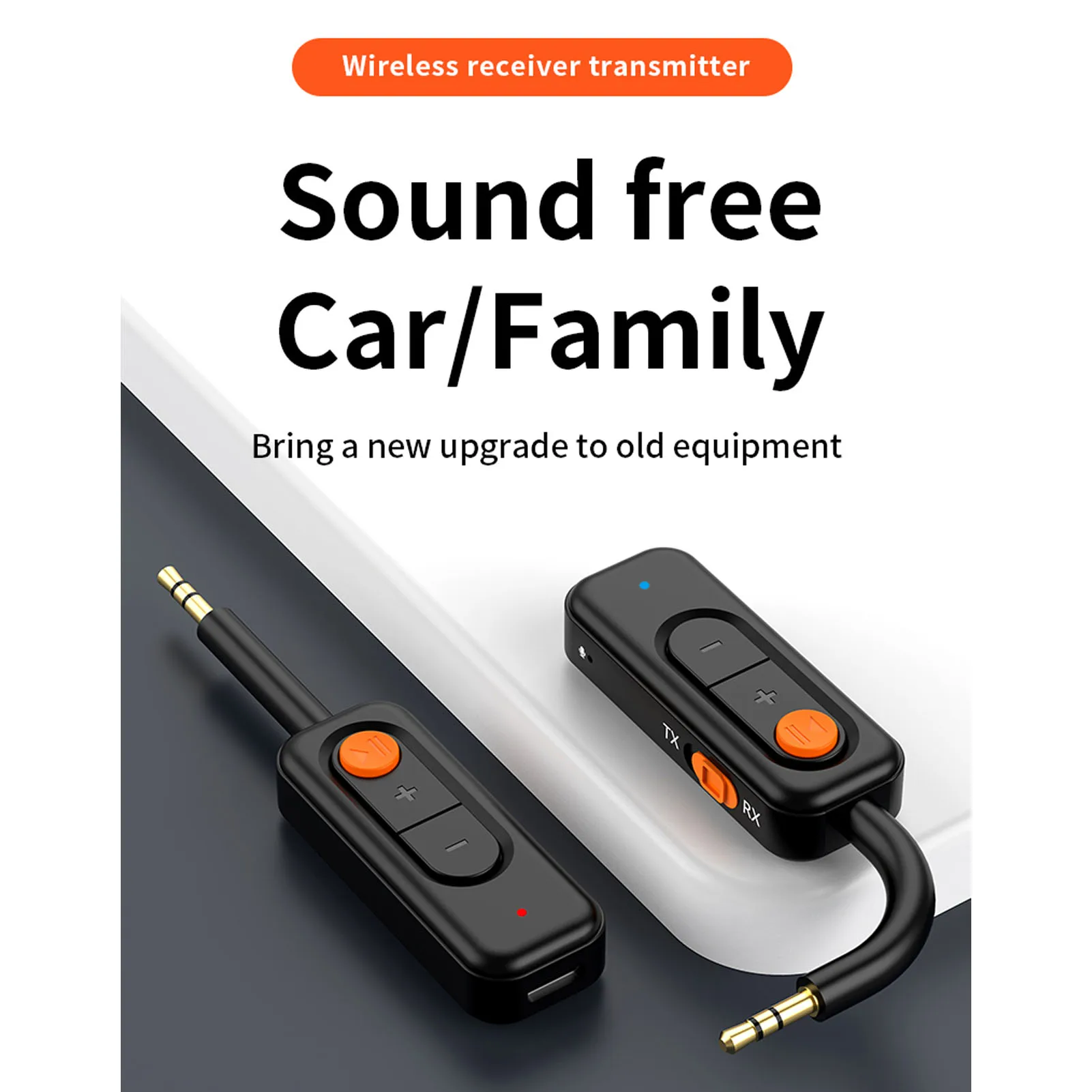 طائرة بلوتوث 5.4 محول استقبال الارسال 3.5 مللي متر AUX محول الصوت اللاسلكي للسفر طيران الصالة الرياضية سيارة المنزل ستيريو