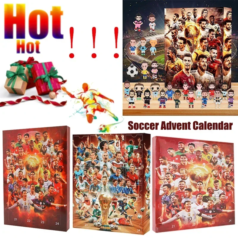 Soccer 24 Days Christmas Countdown Calendar Christmas Advent Calendar Xmas Countdown Calendar Gift Adults Kids Boy Toys 1-3PCS