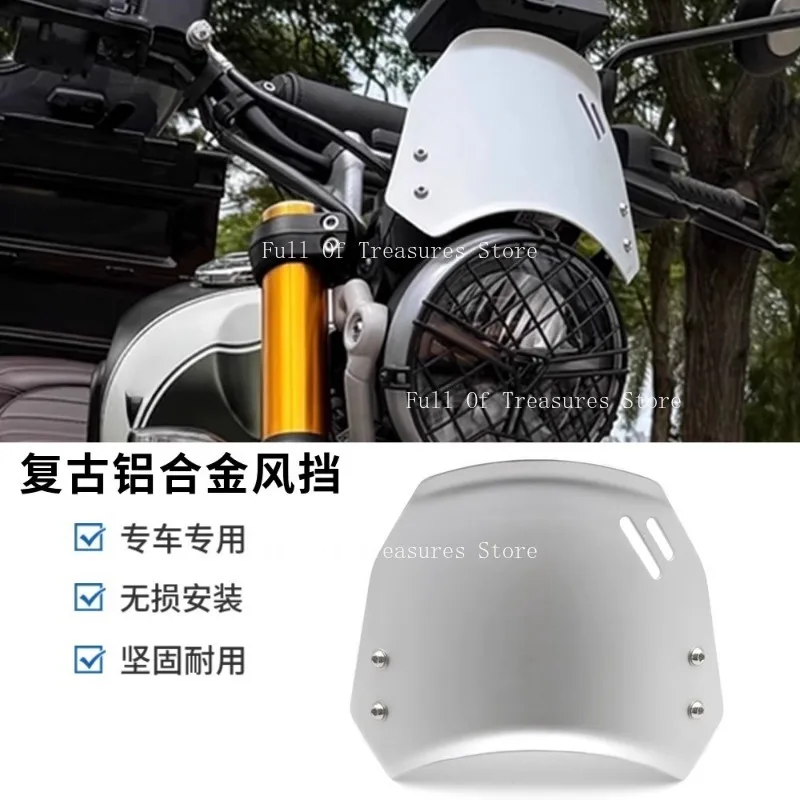 

Подходит для мотоцикла Kaixuan T100/T120 1200, скорость, Dual Street, двойной модифицированный капот из алюминиевого сплава, переднее лобовое стекло