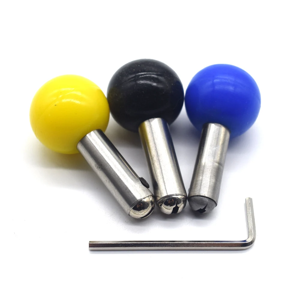 고무 조각칼 손잡이 쥬얼리 도구, 고품질 노란색 파란색 검정색 손잡이, 1 개