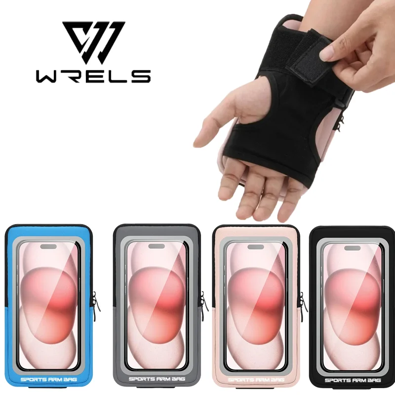 Running Arm Bands Bag Lightweight Unisex Elastic Phone Holder Storage Bag Waterproof Touchable Phone Portable Wrist Bags