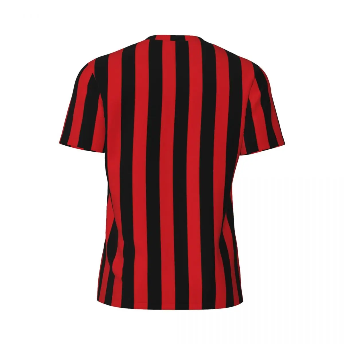 Vertical Striped T-Shirt Red and Black Stripes Novelty Sportswear T Shirts Short-Sleeve Quick Dry Tshirt Summer Vintage Tees