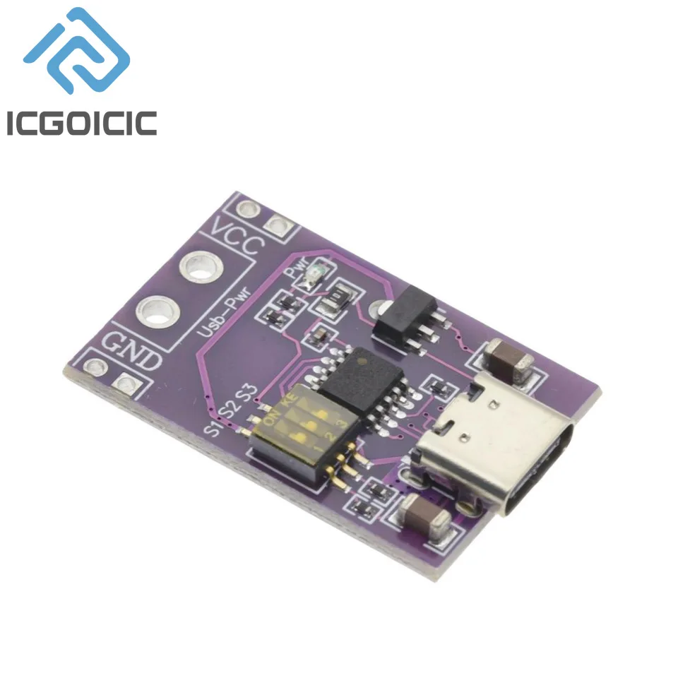 Type-C QC AFC PD2.0 PD3.0 To DC Spoof Scam Fast Charge Trigger Polling Detector USB-PD Notebook Power Supply Change Board Module