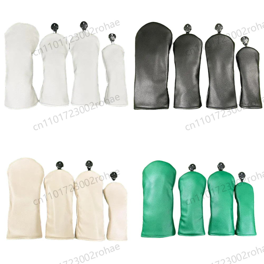 

Golf Minimalist Driver & Hybrid Headcovers | Blank Solid Color PU Golf Club Protectors