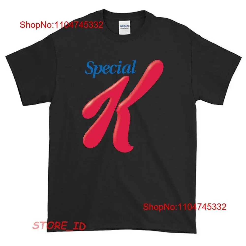 Camiseta divertida americana con Logo de cereal de desayuno especial K para hombre, talla S XXL, top gráfico Unisex lavado vintage para uso diario
