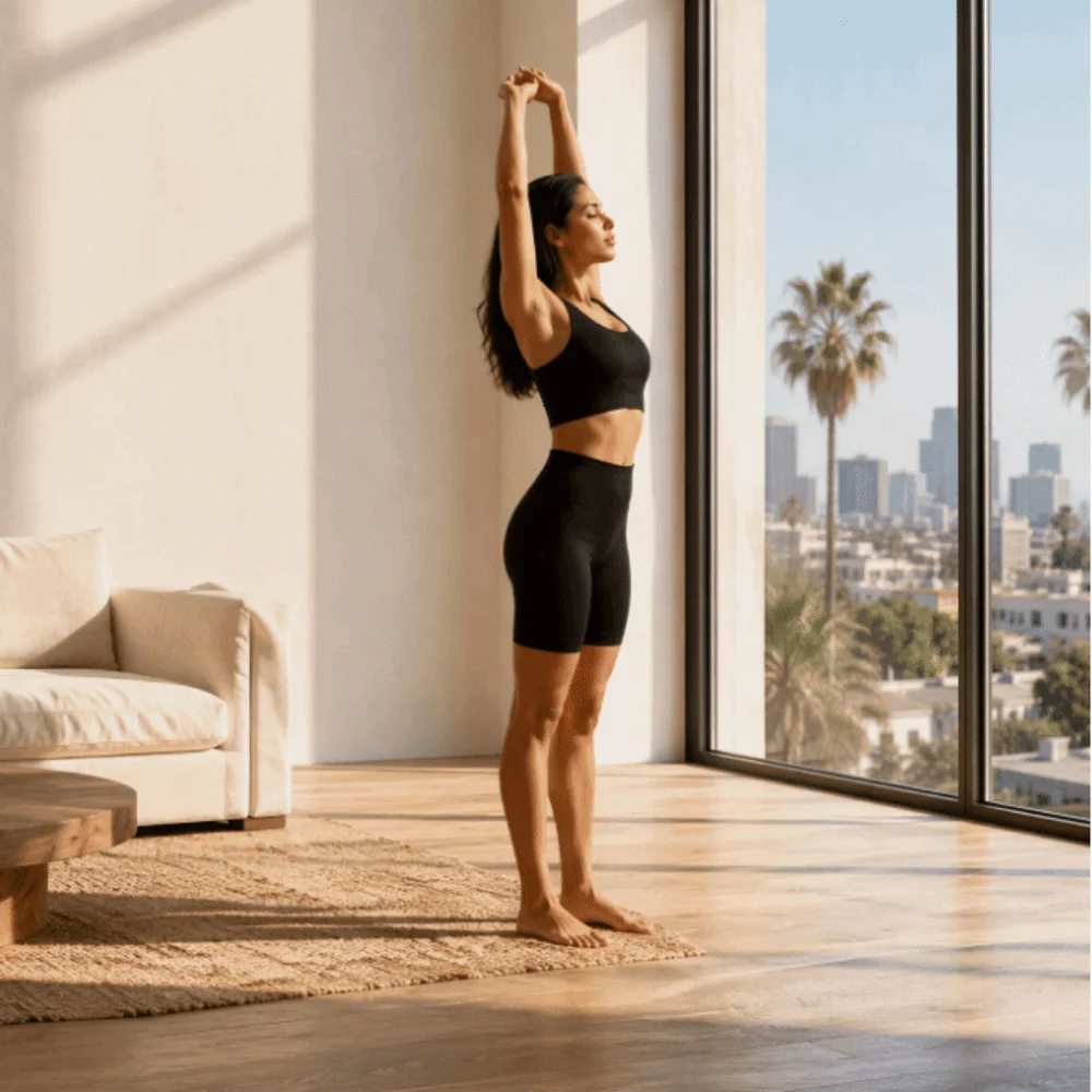 2pcs High Waist Design Ribbed Crop Tank Pull-On Style Stretchy Material Yoga Exercise Outfits Women Workout Sets For Women