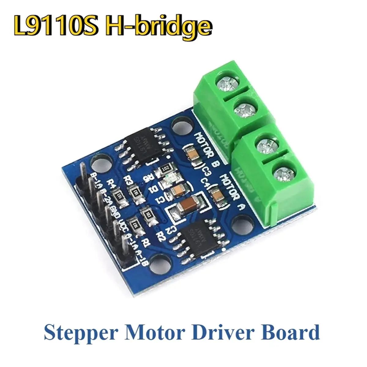 (CLOS) L9110 L9110S DC Stepper Motor-Driver Board Dual DC Motor Module for 2 Channel DC Stepper Motor Driver Board H Bridge
