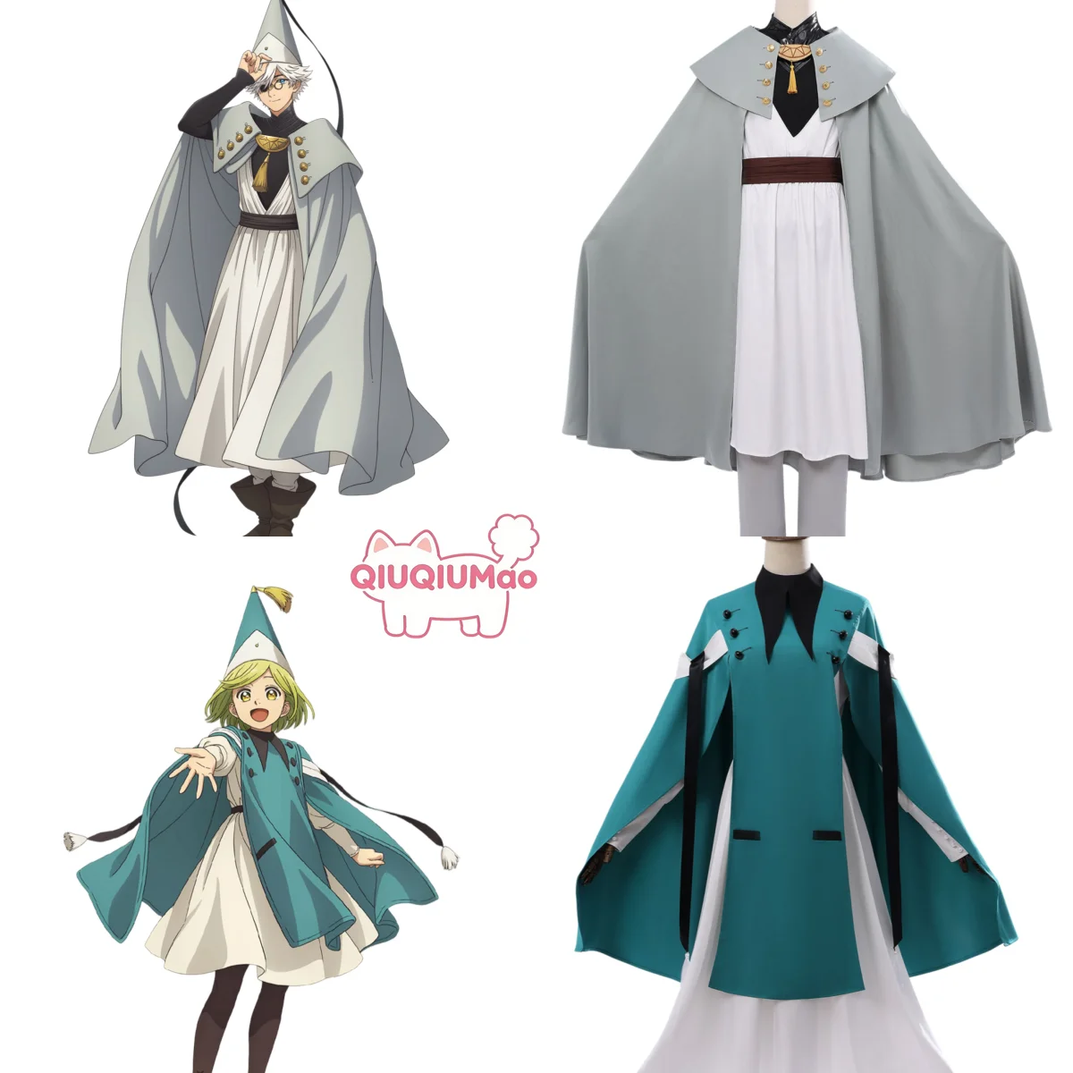 

Popular Witch Hat Atelier Cosplay Costume Anime Coco and Qifrey Role Playing Witch Robe Outfit Men Women Adult Comic Con Party