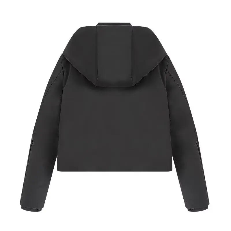 With Hoodies Jackets Winter Women's Coat Hoody Outwear Black Thick Warm Long Sleeve Coat 2024 inszart Elegant Fashion Woman Coat