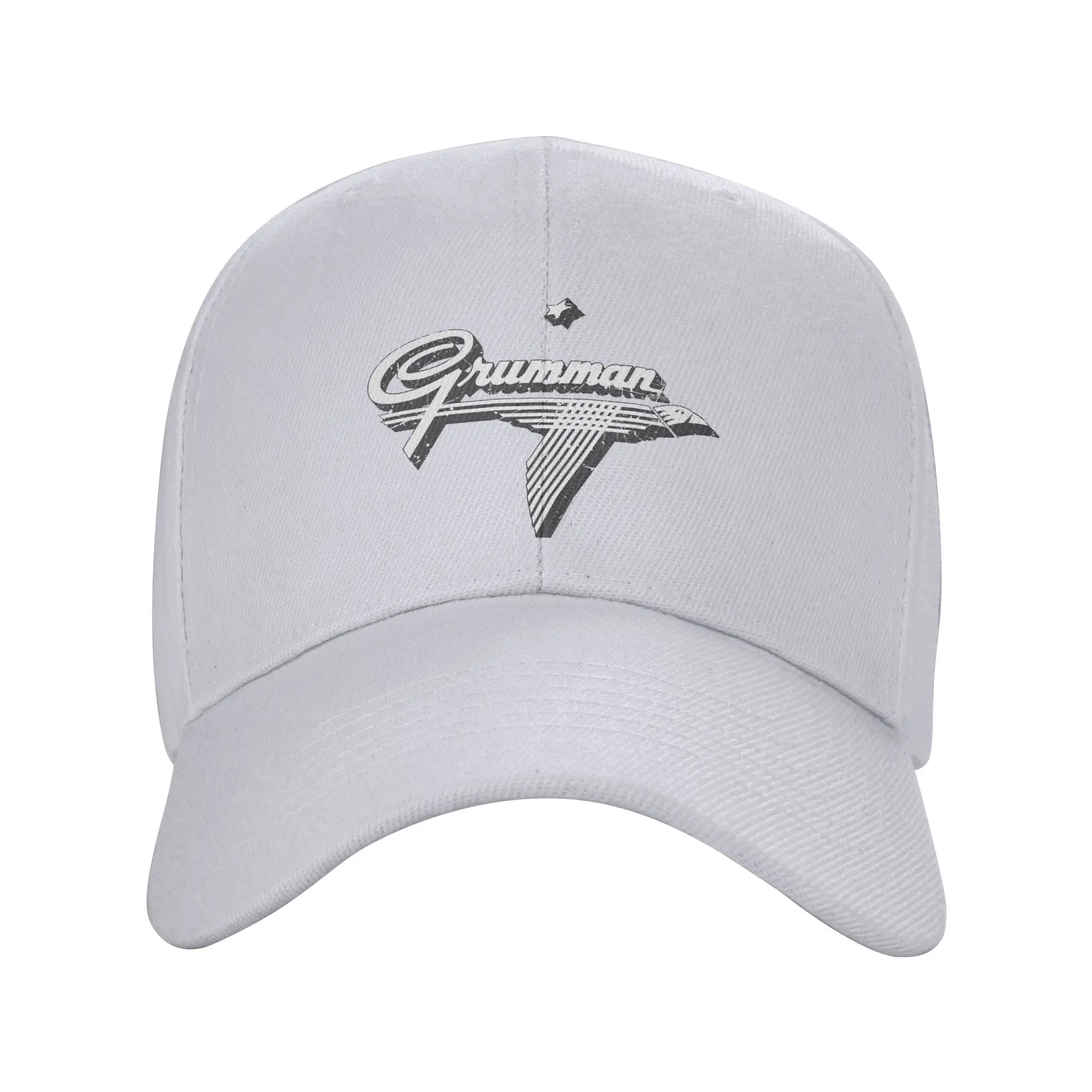 Fashion Grumman American Aircraft Corporation Vintage Logo Curved Brim Baseball Cap Suitable For Oval Faces Hat