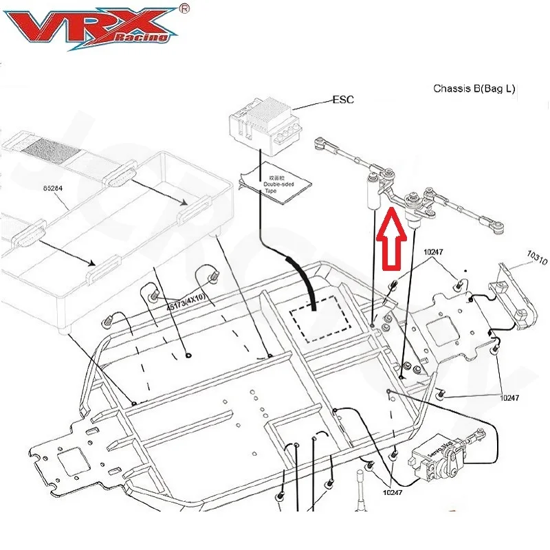 RC 10911(10137) Plastic/ Aluminum Steering Ackerman For 1/8 1/10 VRX Racing RH1001 RH1002 RH1043 RH1045 RH817 RH818 Car Parts