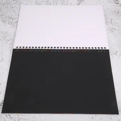 19X26Cm Large Magic Color Rainbow Scratch Paper Note Book Black Diy Drawing Toys Scraping Painting Kid Doodle