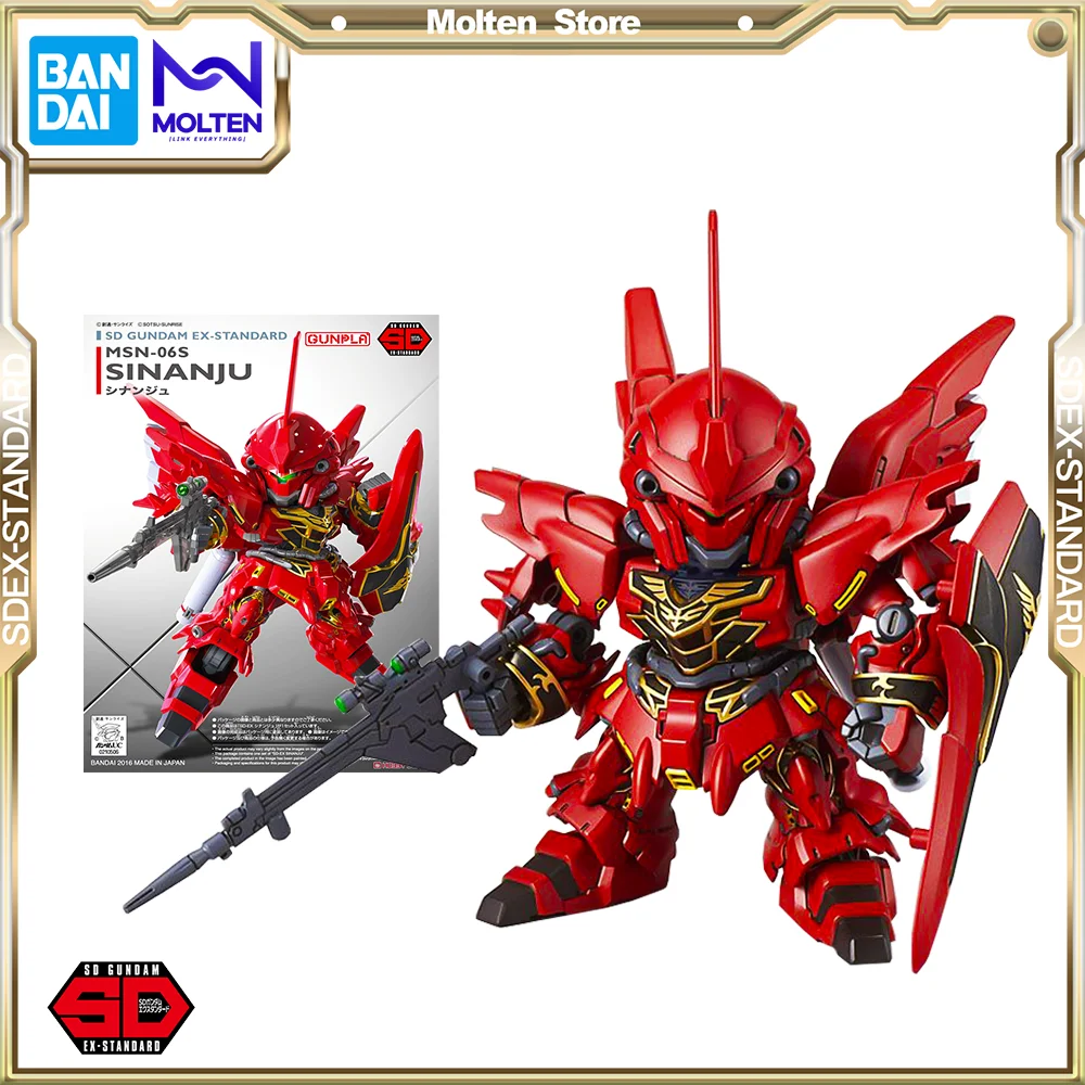 Bandai Original SD Gundam EX Standard Sinanju Gundam Gunpla Model Kit Assembly/Assembling