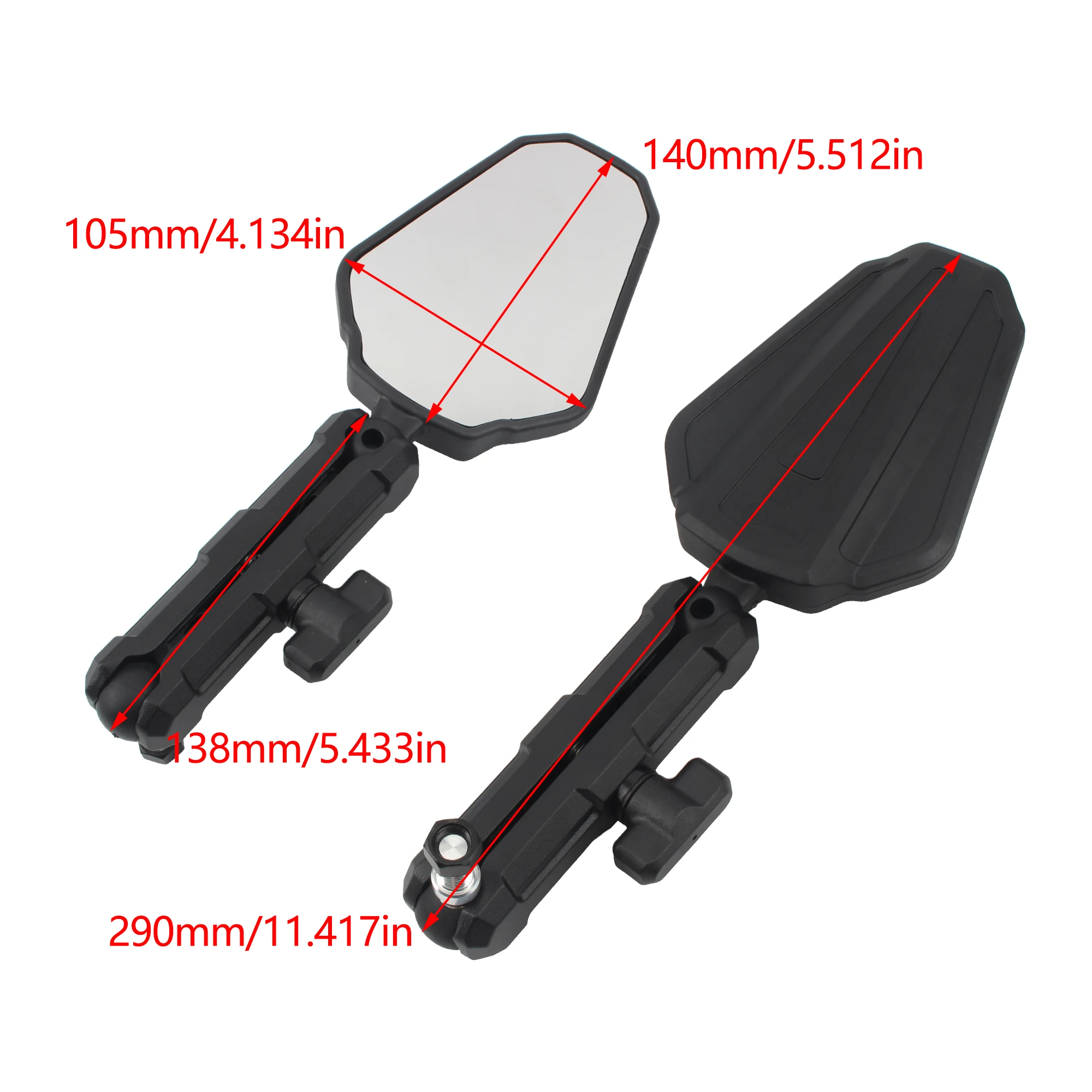 Motorcycle Foldable Rear View Mirror Adventure ADV For xt660z xt1200 Tracer 9 GT For YAMAHA TENERE 700 Motorbike Mirror - Image 2