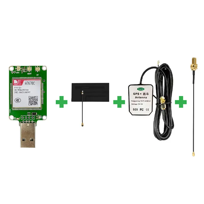 SIMcom A7670E A7672E A7670SA A7672SA A7670G A7672G USB Dongle - Dukungan Data GNSS dan Suara Terintegrasi untuk Telekomunikasi