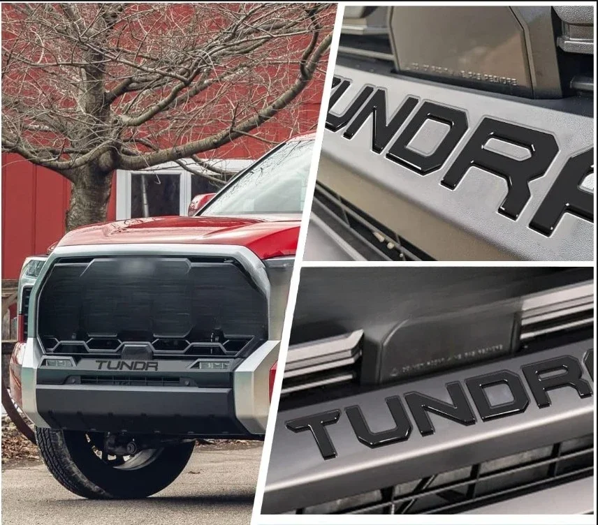 Applicable Toyota For 2022 2023 2024 Front Emblem Tundra Grill Bumper Letters Inserts Badge