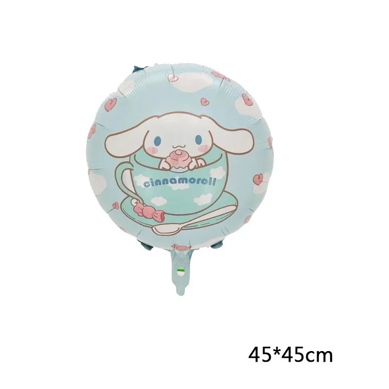 Sanrio Anime Balloon Kawaii Melodys Kuromis Cinnamorolls Children\'s Birthday Party Decoration Aluminum Film Balloon Wholesale