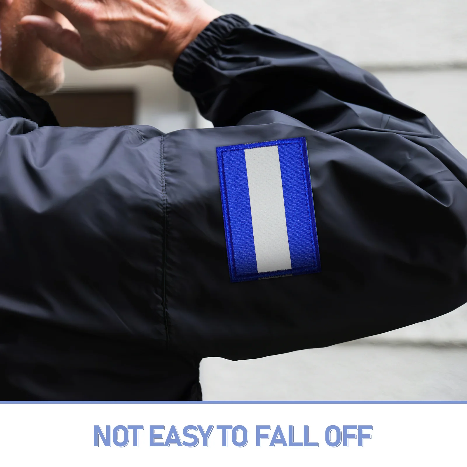 رقعة أمان عاكسة، شريط قماش نايلون ذاتي اللصق لحقائب الظهر، معدات الكلاب، شريط شارة عالي الوضوح، ريترو #2