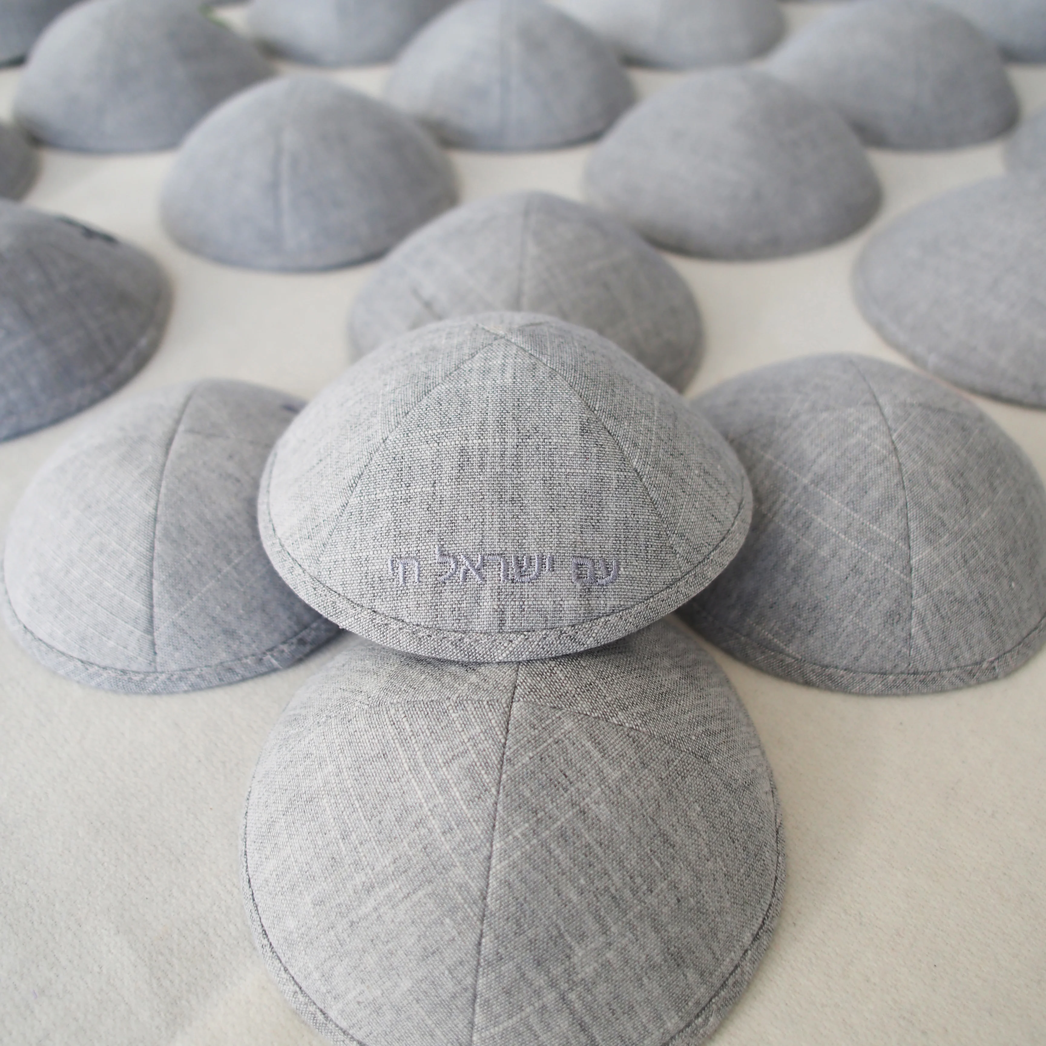 

Jewish kippot| customized for Jewish wedding | deluxe wedgewood satin