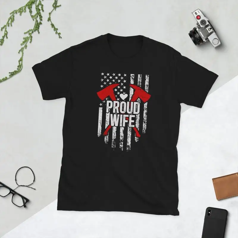 

Firefighter Wife Of A Fireman Proud Fire T Shirt